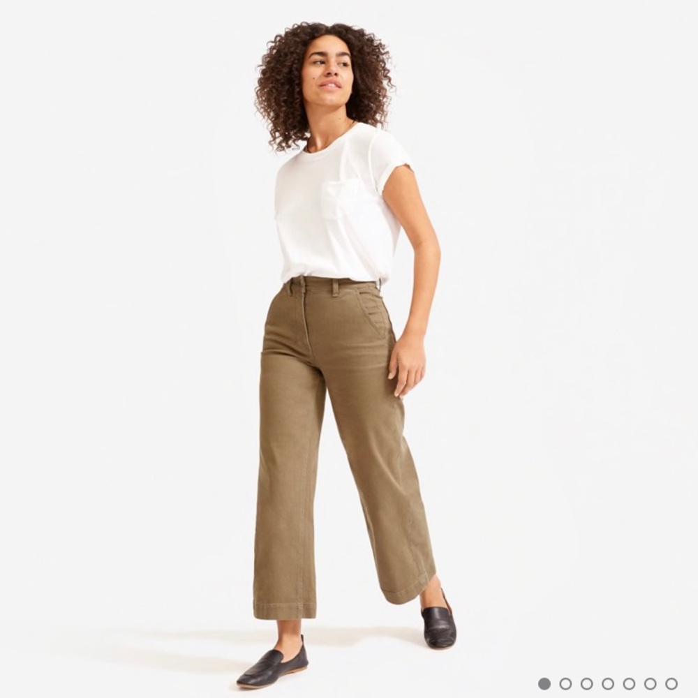 Everlane Wide Leg Crop Pant - short length